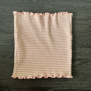 Pink strip tube top
